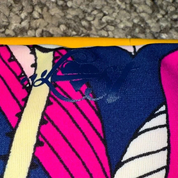 Lost reversible multicolored bikini halter triangle & tie bottoms - Picture 5 of 11